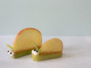 Peanut butter apple snails