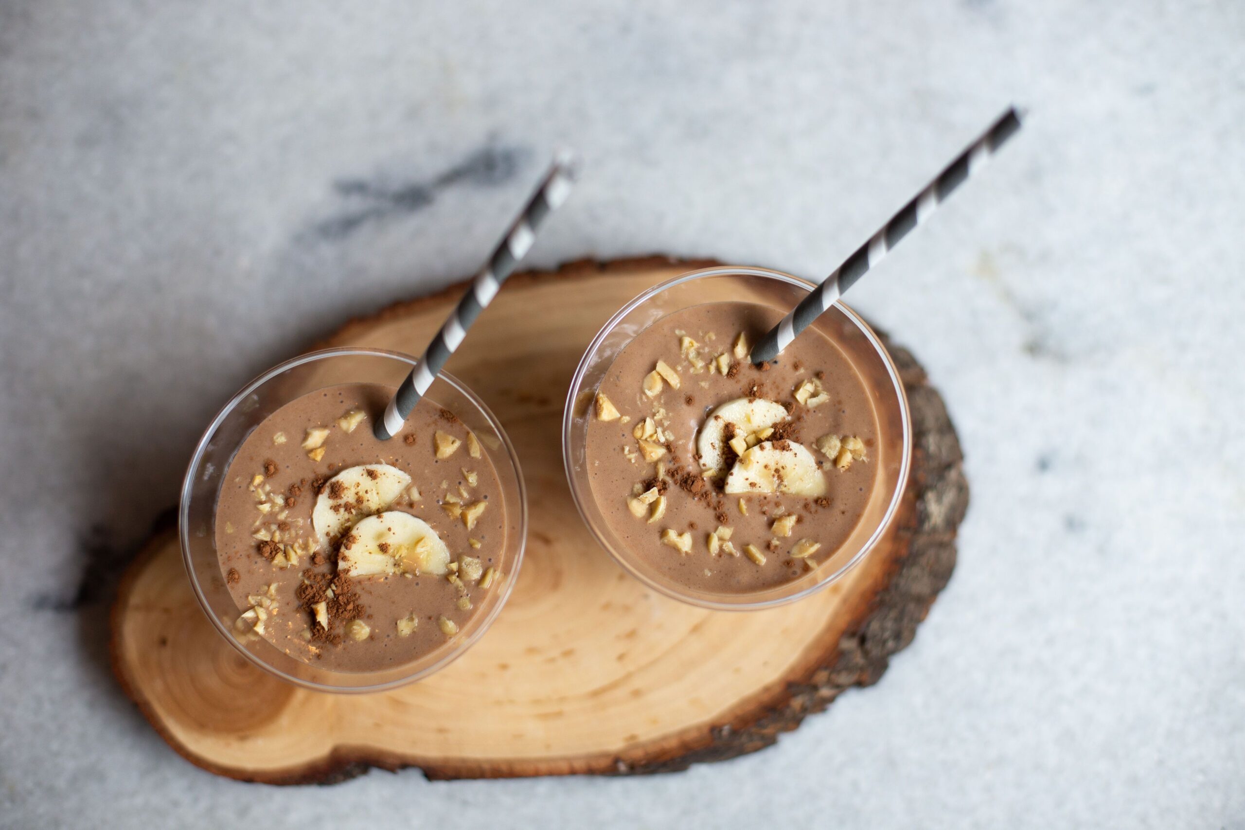 Chocolate Peanut Butter Banana Smoothie | USA Peanuts