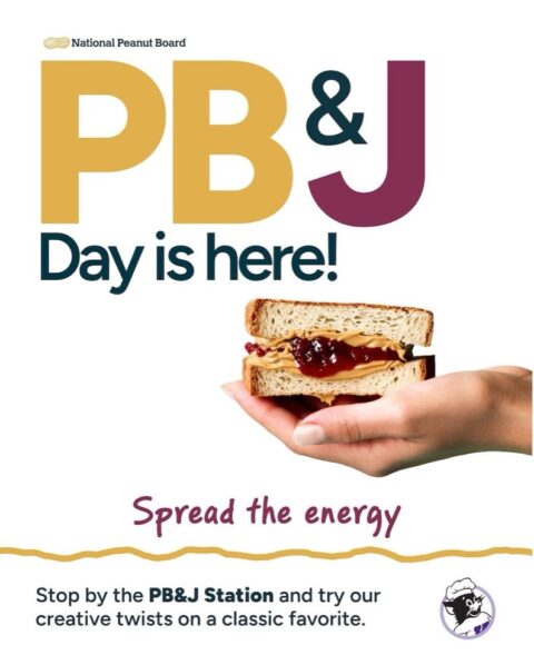 University students enjoyed reimagined PB&Js during Kansas State University's campus dining promotion event.