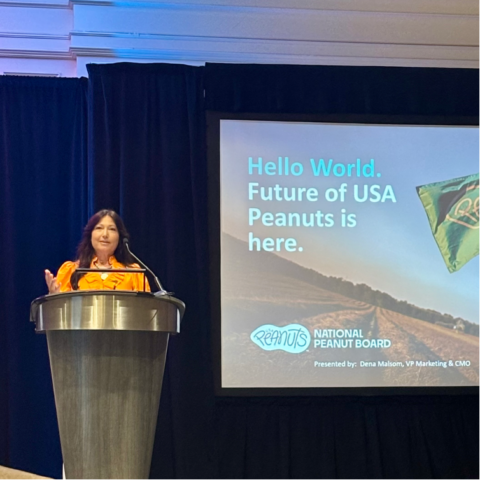 NPB's Dena Malsom presenting at the 2026 USA Peanut Congress