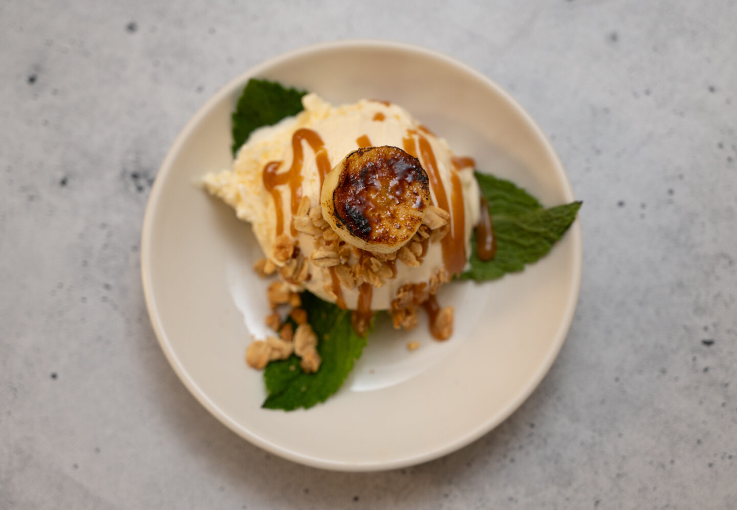 Brûléed Banana & Peanut Sundae