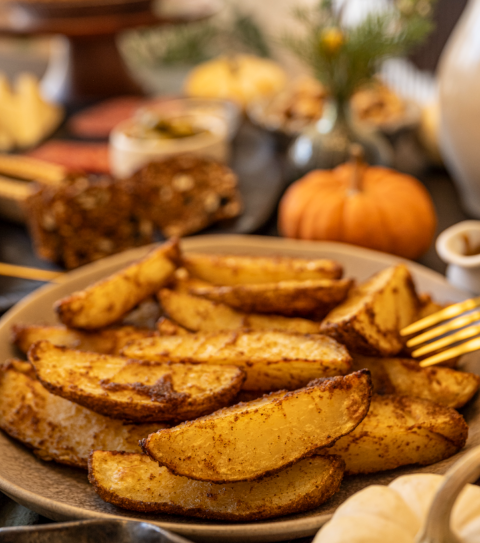 potatoes in peanut oil